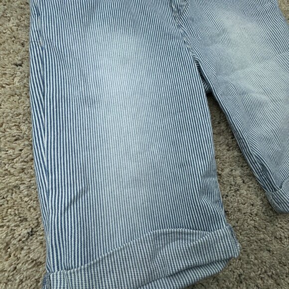 LEVI'S WOMEN'S SHORTS STRIPED BLUE WHITE SIZE 6 COTTON BLEND Stretch White Tab - Picture 6 of 15